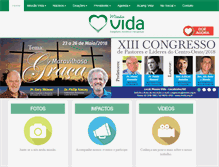 Tablet Screenshot of mvida.org.br